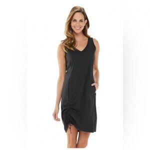 Columbia Women's Anytime Casual Ruched Dress - Size XL - Black